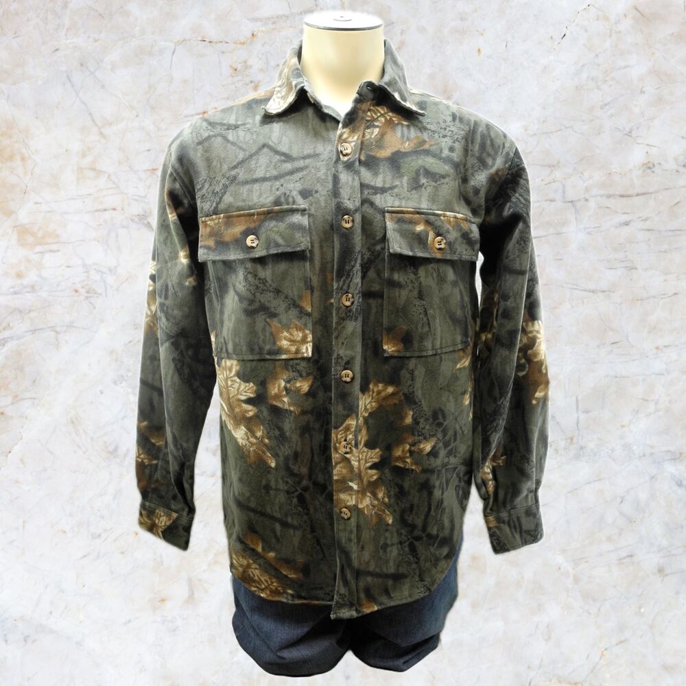 American Outfitter Garments Camouflage Heavy Cotton Hunting Shirt - Men's M